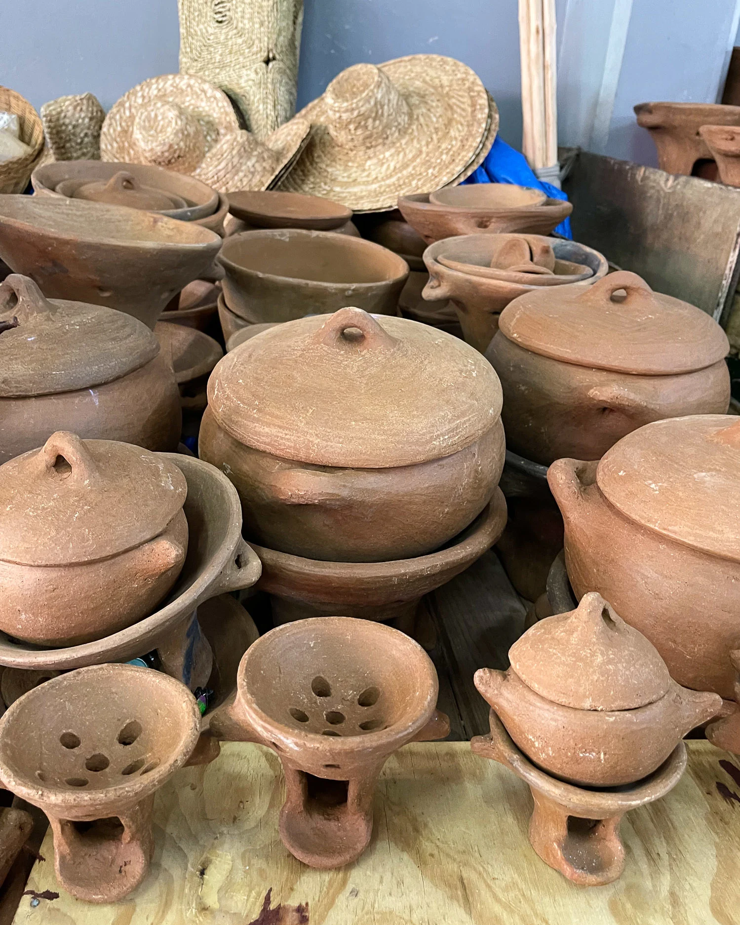 Coal Pots in Castries Market Saint Lucia Photo Heatheronhertravels.com