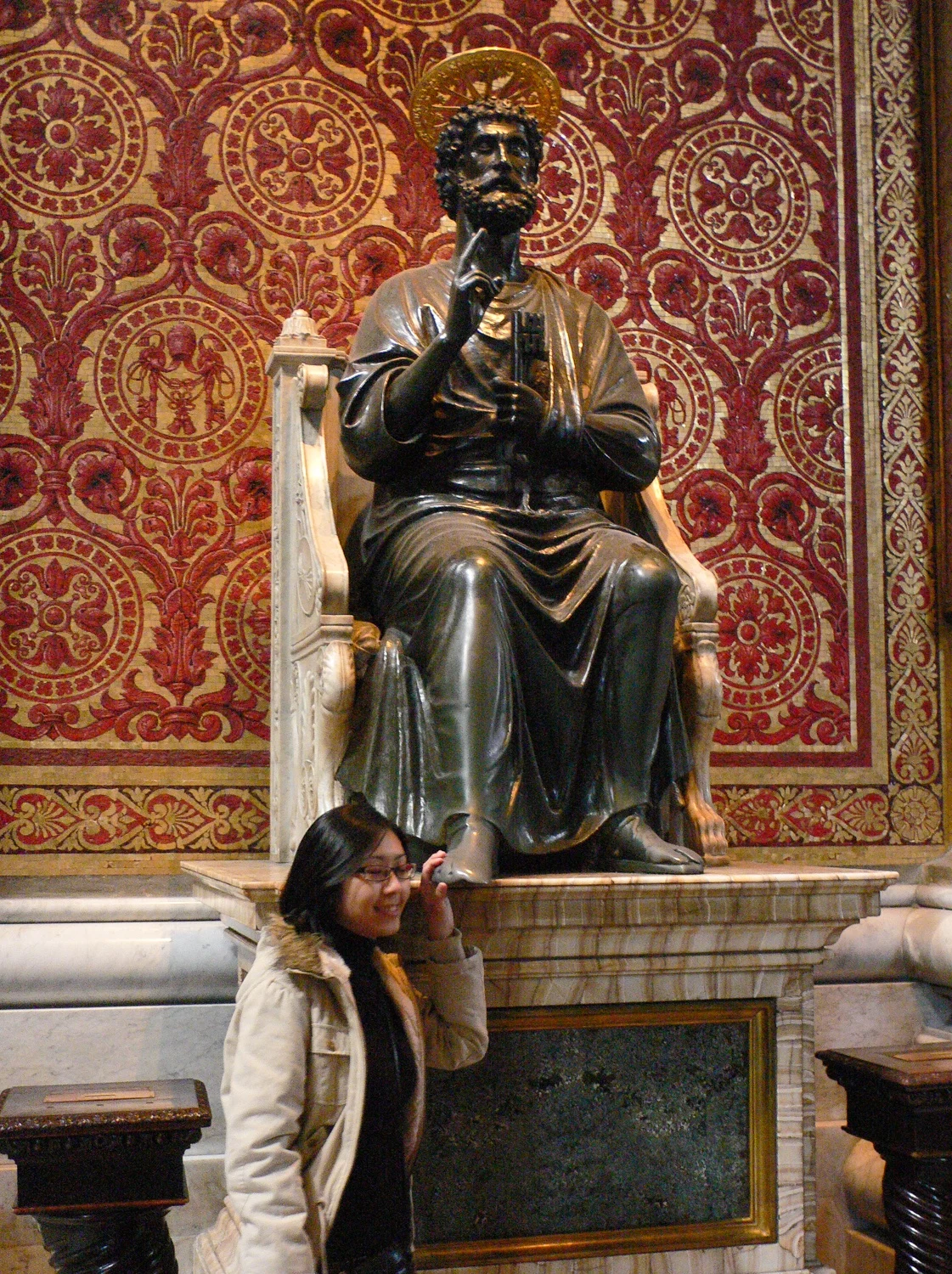 St Peter's toe in Rome, Italy Photo Heatheronhertravels.com
