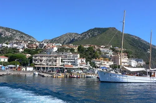 Harbour at Cala Gonone Sardinia Italy