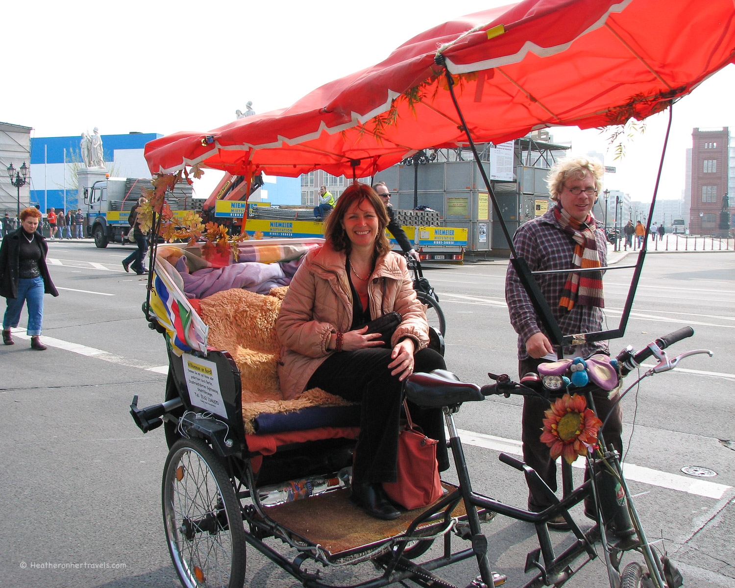 Sightseeing by rickshaw in Berlin