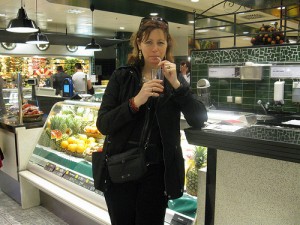 Fruit smoothies at KaDeWe department store in Berlin