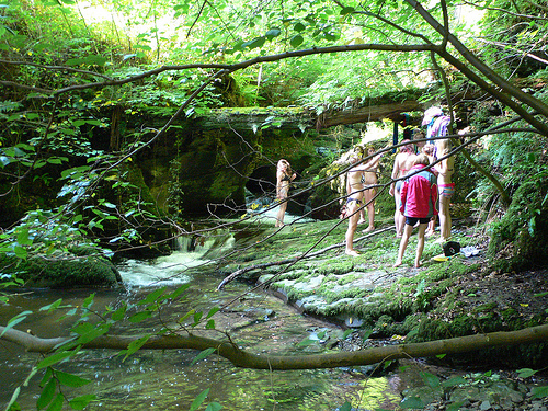 River swimming in Wales