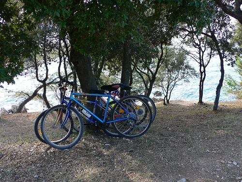 Cycling by the sea in Istria