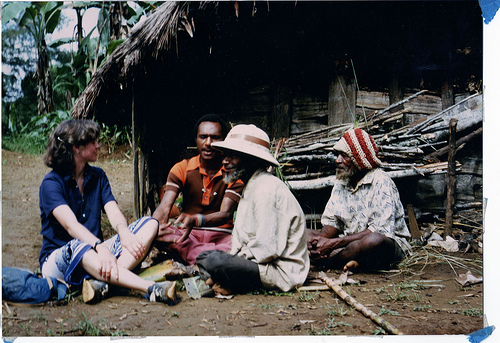 Meeting the elders in Papua New Guinea