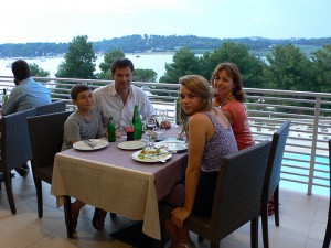 Dinner at Hotel Molindria in Istria, Croatia