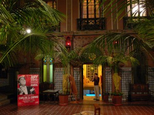 The internal courtyard at Casa do Alentejo