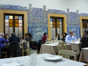 Dining room at Casa do Alentejo in Lisbon