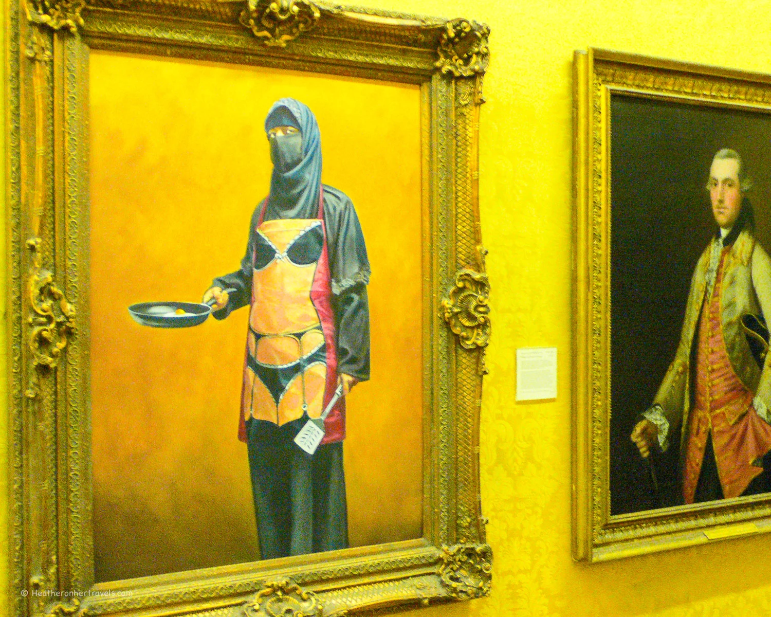 girl-with-the-apron-by-banksy Banksy exhibition in Bristol Museum