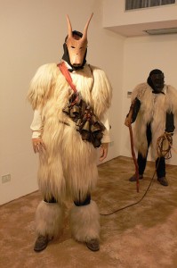 Carnival costumes at the Museum of costume in Nuoro, Sardinia