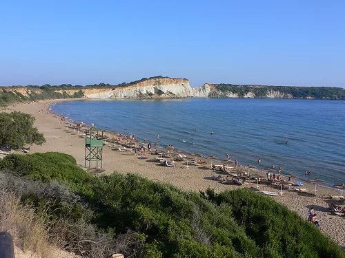 Gerakas Turtle beach on Zakynthos in Greece