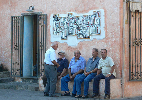 Old men in Sardinia