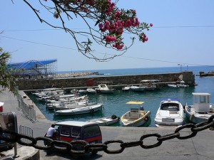 View of the harbour from Byblos Fishing Club