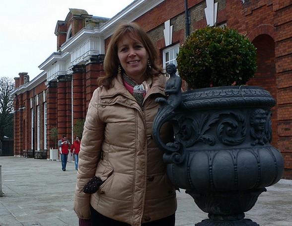 Outside the Orangery at Kensington Palace