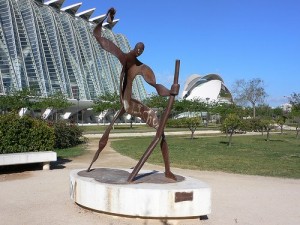 Sculpture in the city of Arts and Sciences