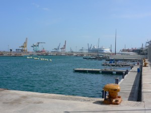 Port area which hosted the Americas cup last year in Valencia