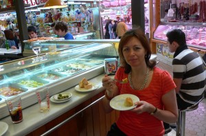 A picnic from the mercado central in Valencia