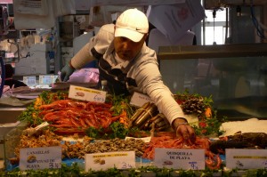 A picnic from the mercado central in Valencia