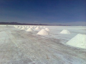 Salt flats in Bolivia