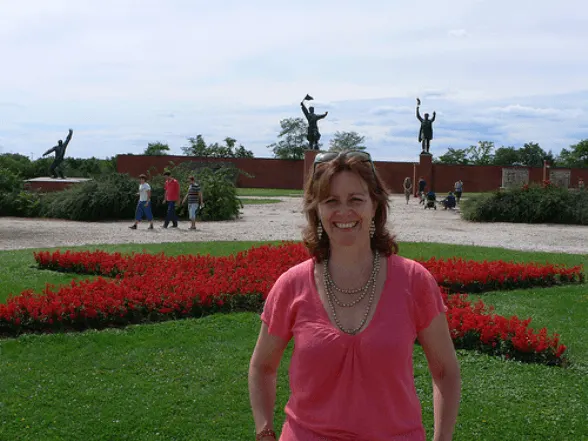 At Memento park outside Budapest, Hungary