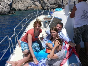 Boat trip on Zakynthos, Greece