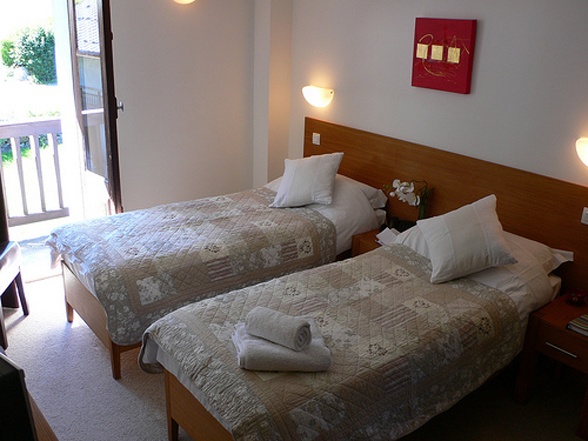 Bedroom at Hotel Slalom in Les Houches