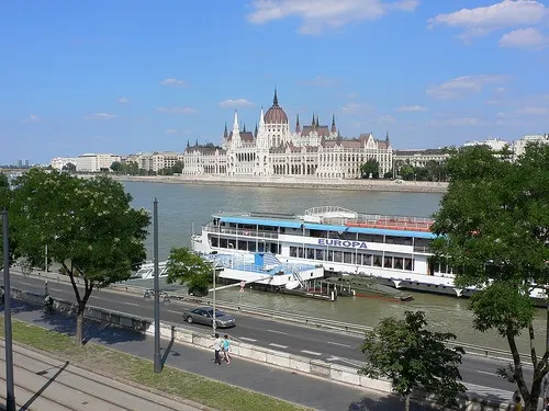 View of Hungarian Parliament building from Art'Otel, Budapest