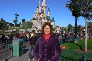 Heather at the Sleeping Beauty Castle, Disneyland Paris