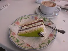 Cake at the marzipan museum at Keszthely, Hungary