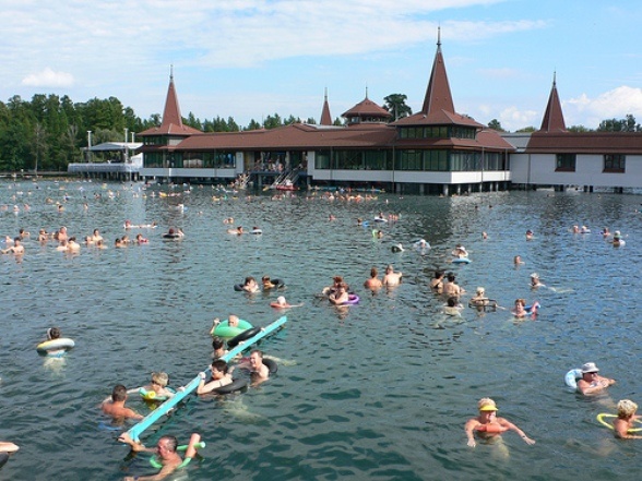 Thermal Lake at Hévíz, Hungary