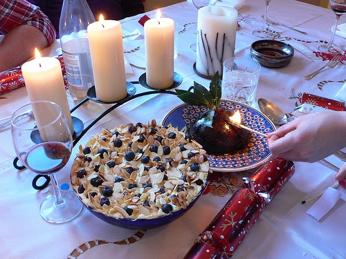 Trifle and Christmas pudding