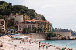 Promenade des Anglais and beach in Nice