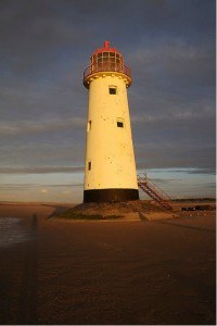 The lighthouse at Talacre, noted for numerous ghostly sightings.