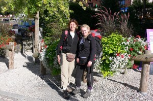 At the end of our walk in Les Houches
