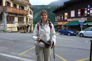 At the start of our walk in Les Houches