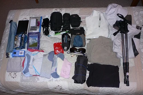 What I packed for our Tour de Mont Blanc Walk