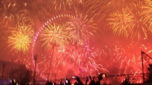 New Year Fireworks at London eye Photo: Mike-Campbell of Flickr