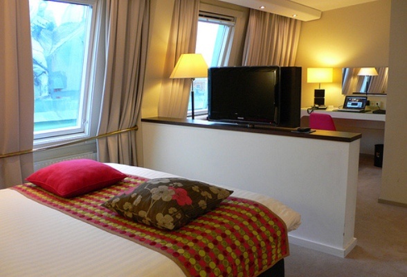 Bedroom at Elite Plaza hotel, Gothenburg, Sweden