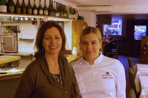 Heather with Camilla Parkner, Head Chef at Basement in Gothenburg Photo: Heatheronhertravels.com