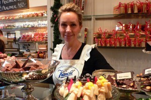 Jeanna Kanold at the Kanold Chocolate shop in Gothenburg, Sweden Photo: Heatheronhertravels.com