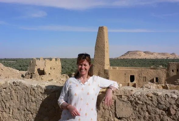 The Temple of the Oracle in Siwa in Egypt