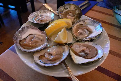 Oysters at restaurant Gabriel in Feskekorka Fish Market Photo: Heatheronhertravels.com