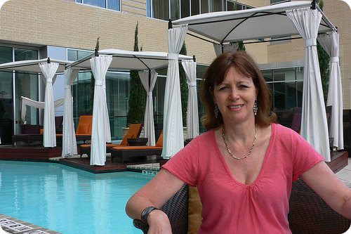 The rooftop pool at Hotel Sorella, City Centre, Houston Photo: Heatheronhertravels.com