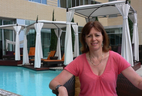 The rooftop pool at Hotel Sorella, City Centre, Houston