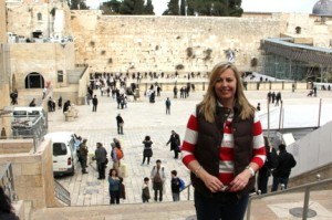 Too scare to go down to the Western Wall Photo: Sally Hunt