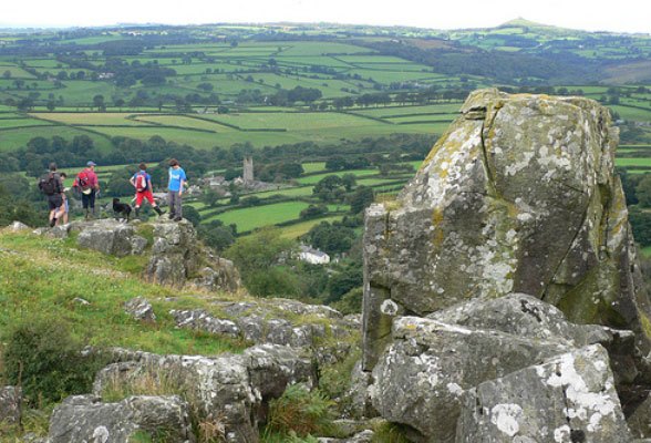 Walking on Dartmoor Devon