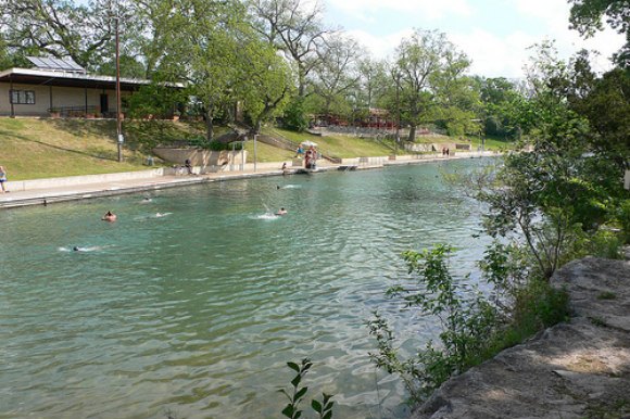 Barton Springs Pool in Austin Photo: Heatheronhertravels.com
