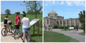 Cycling on the Mission Reach, San Antonio Photo: Heatheronhertravels.com