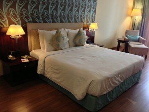 Bedroom of Mercure Abids Hotel, Hyderabad, India