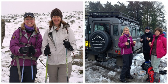 Nordic Walking on Dartmoor with Elaine from LoveDartmoor.com Photo: Heatheronhertravels.com