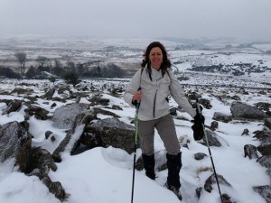 Nordic walking on Dartmoor with LoveDartmoor.com Photo: Heatheronhertravels.com